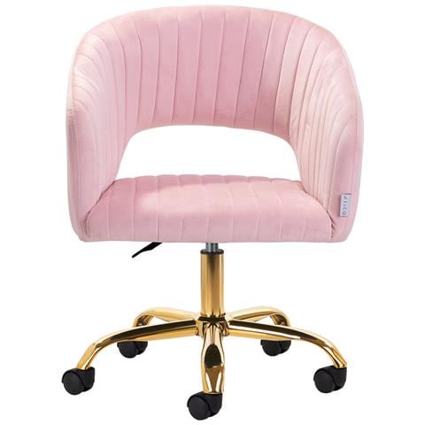 sedia girevole QS-OF212G rosa - Foto 2