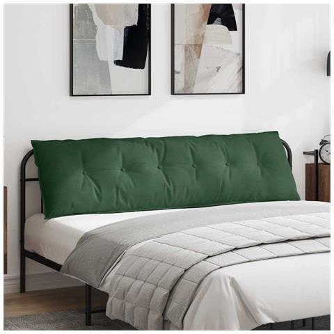 Cuscino per Schiena Verde Giungla 180 x 50 cm Tessuto in Cords - Foto 2