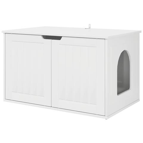 Casa per Gatti Bianco Lucido 85 x 55 x 50,5 cm - Foto 1