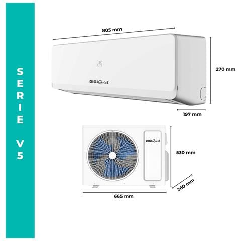 Climatizzatore 12000BTU V5 A+++ / A++ Inverter WI-FI CLIMA00063 - Foto 1