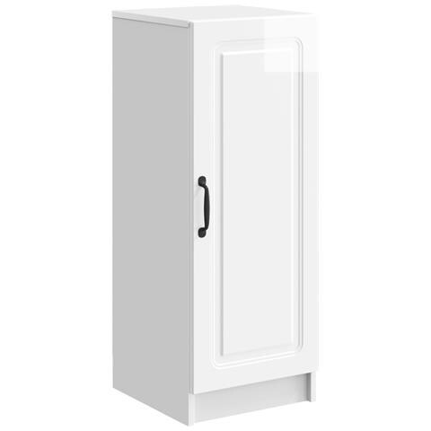 Credenza Bianco Lucido 33 x 34,5 x 87 cm Legno ingegnerizzato - Foto 1