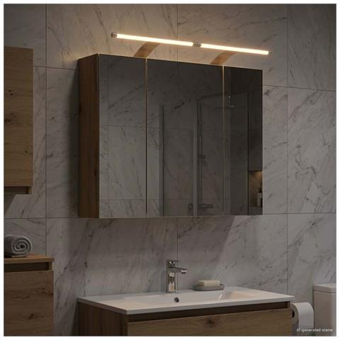 Mobiletto per specchio da bagno Rovere Artigianale - Foto 2
