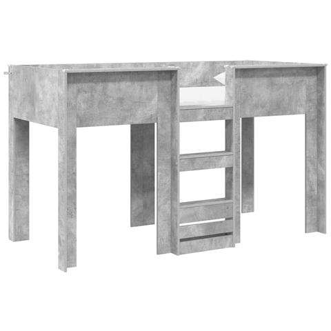 Letto a Castello per Bambini Grigio cemento 75 x 190 cm - Foto 1
