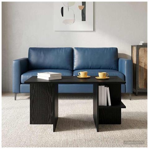 Tavolino da salotto Rovere Nero 87 x 50 x 45 cm - Foto 2