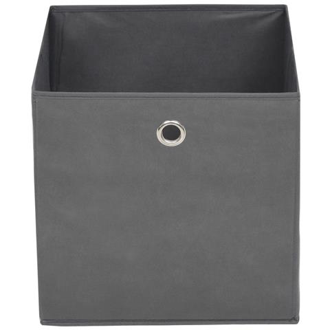 Contenitori 4 pz in Tessuto non Tessuto 32x32x32 cm Grigio - Foto 7