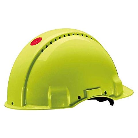 3M 3000 Series G Peltor Elmetto di Protezione con Uvicator senza Cricchetto e fascia antisudore in Pelle, Arancione - Foto 1