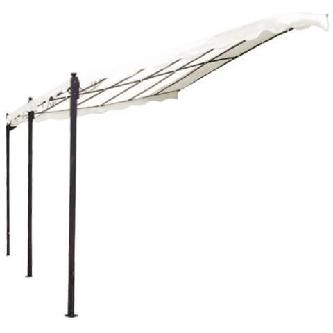 Pegasus - Pergola Onda Da Giardino Addossata In Acciaio 3 X 4 M - Foto 1