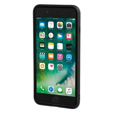 Duo Pocket, Cover Bicolore Con Inserti Metallici - Apple Iphone 7 Plus / 8 Plus - Nero / rosso - Foto 1