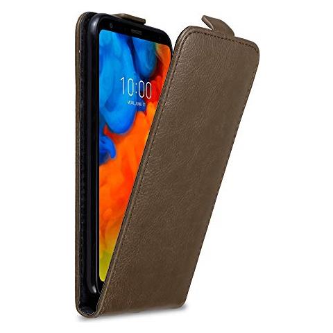 Custodia Compatibile Con Lg Q Stylus In Bruno Caffè - Coperchio Protettivo In Design Flip Con Chiusura Magnetica - Foto 1