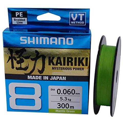 Kairiki 8, 300 Meter, Mantis Verde, 0.315mm / 33.5kg, Filo Da Pesca Intrecciato, 59wpla68r09 - Foto 2