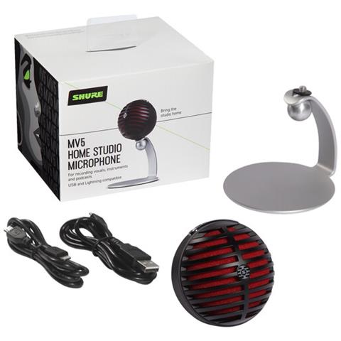 MV5-B-DIG Microfono Digitale a Condensatore a Diaframma Largo Nero / Roso - Foto 6