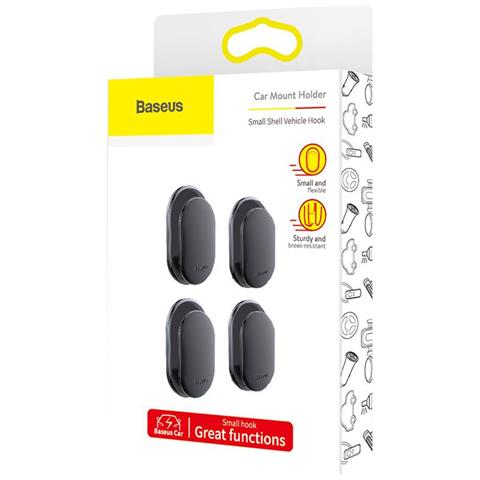 Hook Baseus Strumento Di Auto Piccole Shell Nera Del Veicolo (acggbk-01)  - Foto 1