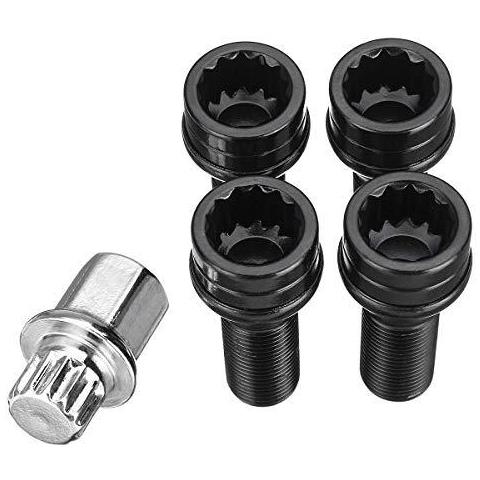 M14 X 125 Manopola Di Bloccaggio Bulloni Lug Dado Nero Chiave Per Bmw Mini R50 R52 R53 - Foto 2