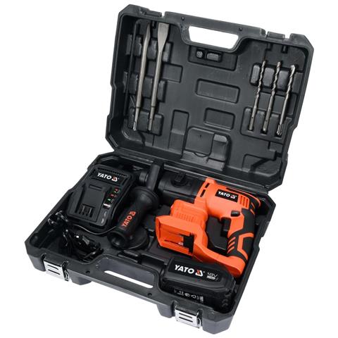 Martello A Percussione Sds Plus Con Batteria Li-ion 3,0ah 18v - Foto 6