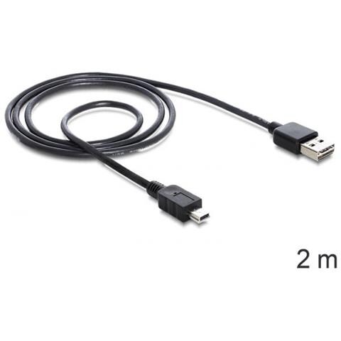 85554 Cavo Usb 2 M Usb 2.0 Usb A Mini-usb B Nero - Foto 1