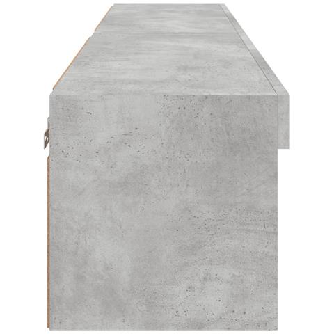 Mobili Tv Con Luci Led 2pz Grigio Cemento 60x30x30 Cm - Foto 9