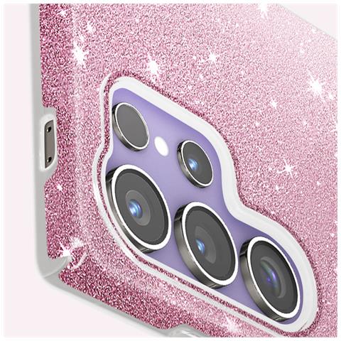 Cover Per Samsung Galaxy S24 Ultra Paillette Silicone Semi-rigido Fina - Foto 5