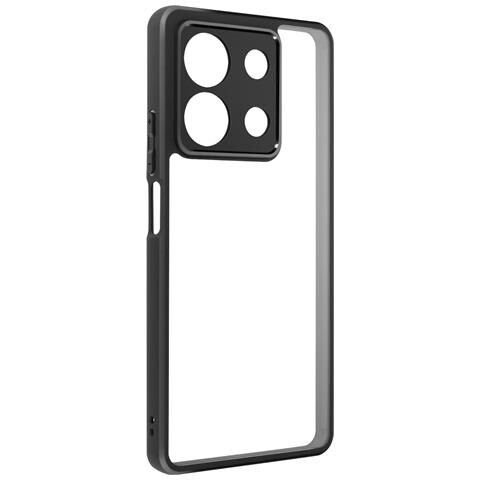 Cover Per Xiaomi Redmi Note 13 5g Rigida Bordo Flessibile Rinforzata, Nero - Foto 1