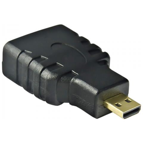 AK-AD-10 cavo e adattatore video HDMI tipo A (Standard) HDMI tipo D (Micro) Nero, Oro - Foto 1