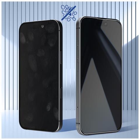 Vetro Temperato 9h Per Iphone 16 Antigraffi Bordi Arrotondati, Trasparente - Foto 5