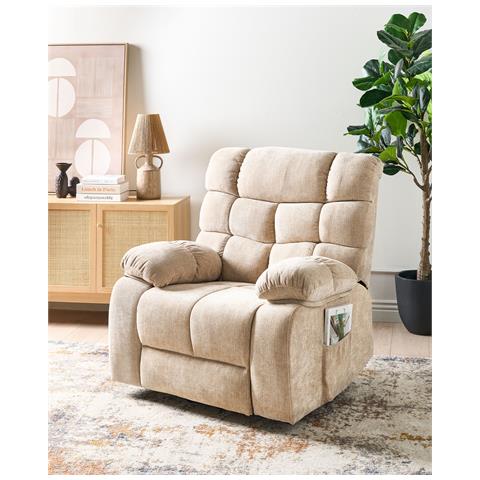 Poltrona Tessuto Beige Ares - Foto 1