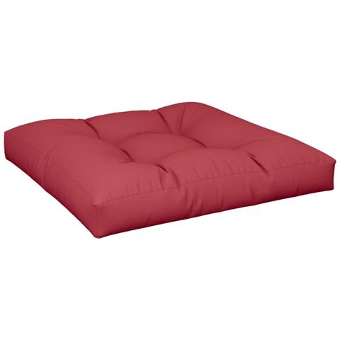 Cuscino Per Pallet Rosso Vino 70x70x12 Cm In Tessuto - Foto 2