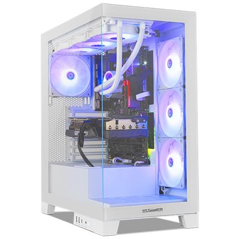 Case Midi Tower NXHUMMERGLOCKWH Colore Bianco - Foto 1