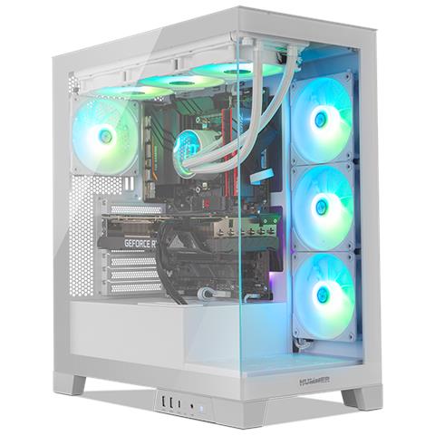 Case Midi Tower NXHUMMERGLOCKWH Colore Bianco - Foto 2