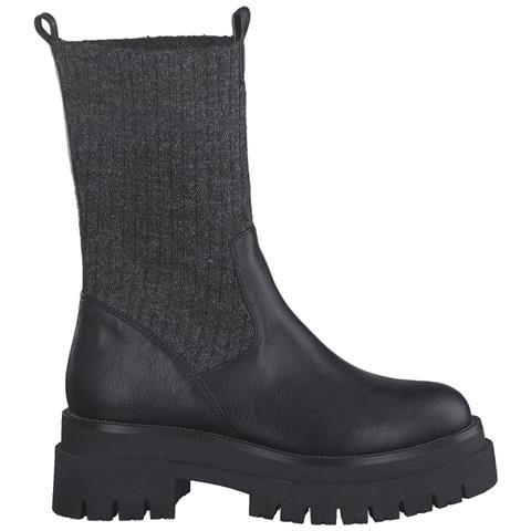Black Casual Closed Booties Stivaletti Sintetico E Tessile Scarpe Donna Nero Eu 39, 2-26821-29 098 - Foto 1