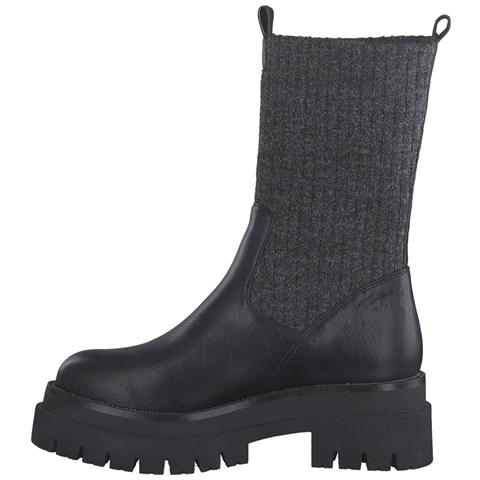 Black Casual Closed Booties Stivaletti Sintetico E Tessile Scarpe Donna Nero Eu 39, 2-26821-29 098 - Foto 3