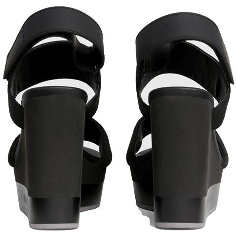Wedge Sandal Webbing Sandali Sintetico Scarpe Donna Nero Eu 40, Yw0yw01360 0go - Foto 3