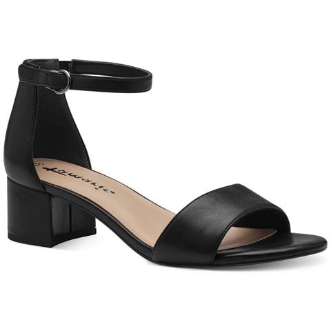 Black Matt Casual Part-open Sandals Sandali Sintetico E Tessile Scarpe Donna Nero Eu 39, 1-28295-42 020 - Foto 1