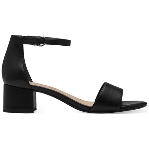 Black Matt Casual Part-open Sandals Sandali Sintetico E Tessile Scarpe Donna Nero Eu 39, 1-28295-42 020 - Foto 2