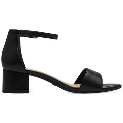 Black Matt Casual Part-open Sandals Sandali Sintetico E Tessile Scarpe Donna Nero Eu 39, 1-28295-42 020 - Foto 3