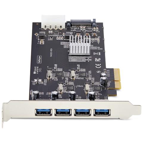 Scheda PCIe USB a 4 porte, USB 3.2 5Gbps, scheda di espansione PCI Express con 4 controller USB indipendenti, 4 porte USB-A, Windows /macOS /Linux - Foto 9