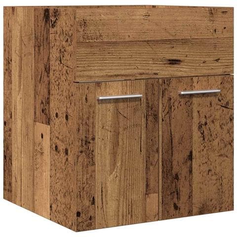 Mobile Da Bagno Legno Antico 41x38,5x46 Cm In Truciolato - Foto 2