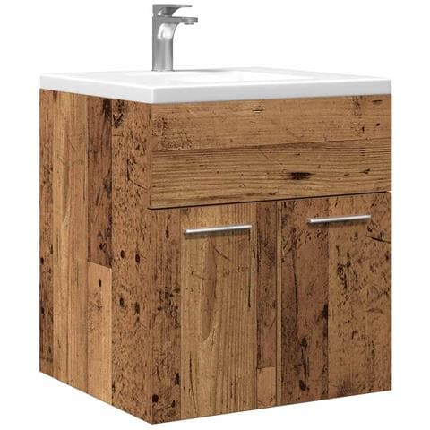 Mobile Da Bagno Legno Antico 41x38,5x46 Cm In Truciolato - Foto 1