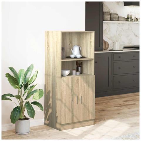Mobile Da Cucina Rovere Sonoma 57x41,5x131,5 Cm In Truciolato - Foto 3
