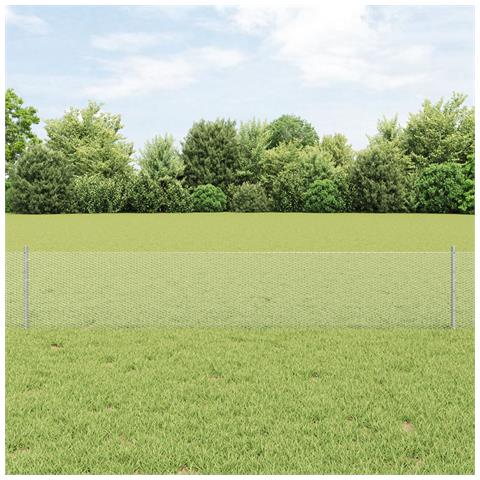 Pali per Recinzione  11 pz U-Channel 40 cm Acciaio Galvanizzato, Recinzione Esagonale  0.4x25 m Acciaio Galvanizzato - Foto 2