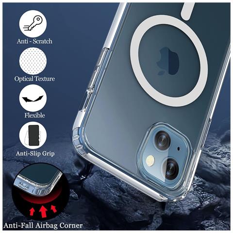 Custodia Magnetica Magsafe Compatibile Con Iphone 17 Pro Max - Acrilico Trasparente - Foto 4