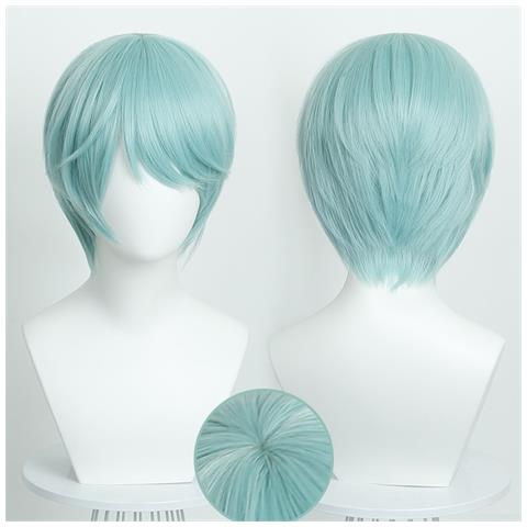 Parrucca Cosplay Azzurro Cielo - Fibra Ad Alta Temperatura, Vestibilità Regolabile Per Anime E Feste - Foto 2