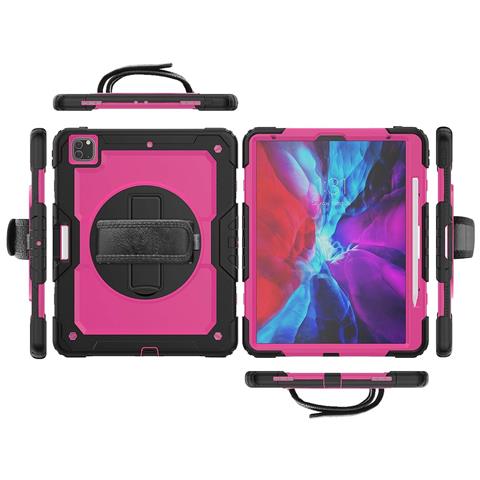 Custodia Per Ipad Pro 5/4/3 12.9"" Con Supporto E Tracolla Rosa - Foto 4