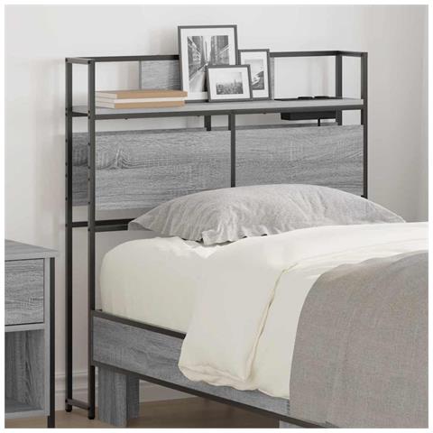 Testata contenitore Grigio sonoma 100 cm Legno multistrato - Foto 2