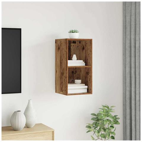 Mobile TV da Muro Legno vecchio 37 x 37 x 72 cm - Foto 2