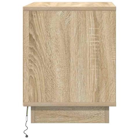 Armadio da Notte con 2 pcs rovere sonoma 44 x 34.5 x 45 cm - Foto 9