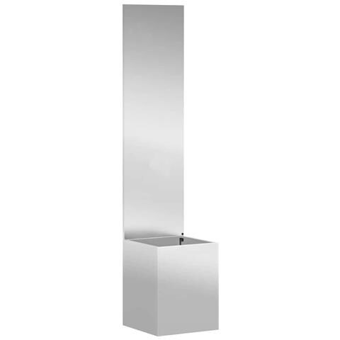 Vaso da Giardino con Pannello Decorativo Argento 32 x 140 cm - Foto 1
