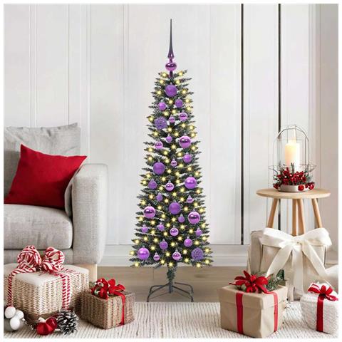 Albero di Natale artificiale con 150 LED Verde 120 cm - Foto 2