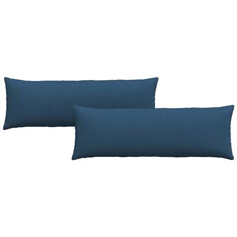 Cuscini da Divano 2 pcs Blu 120 x 40 cm Tessuto - Foto 1