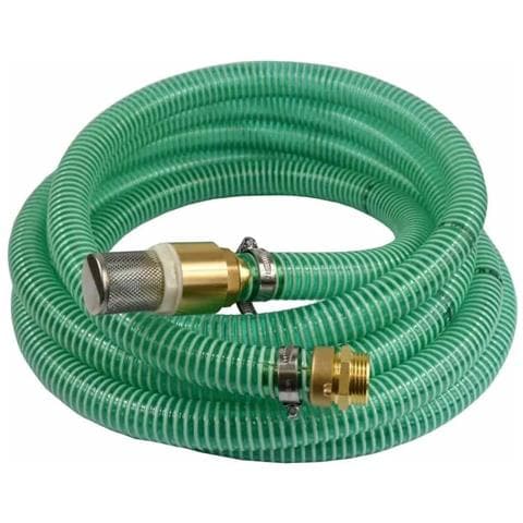 Tubo Aspirazione Acqua 2m  Tubo Aspirazione 25mm  Con Filtro  Valvola Di Ritegno E Raccordo Doppio Nipple 1 Pollice - Foto 1