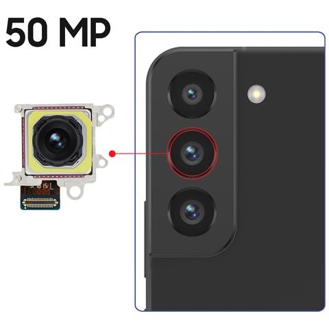 Fotocamera Posteriore Da 50mp Originale Galaxy S22 / S22 Plus Obiettivo Grandangolare, Argento - Foto 2